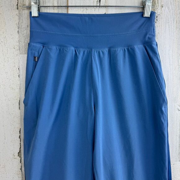 Athleta Nolita Slim Tapered Crop Pant Cottage Blue Pull-on Ankle Pants Size 2/P - Picture 5 of 9